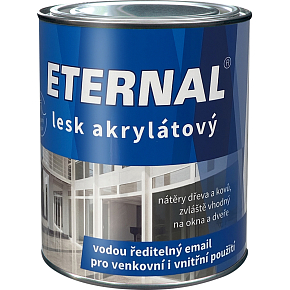 Eternal lesk akrylátový vrchní barva na dřevo a kov, Ral 9003 bílá, 700 g Eternal lesk akrylátový vrchní barva na dřevo a kov, Ral 9003 bílá, 700 g