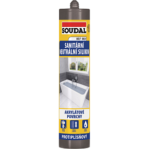 Soudal sanitární silikon neutrální, bílý, 280 ml Soudal sanitární silikon neutrální, bílý, 280 ml