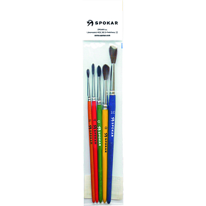 Spokar 7102 sada školních štětců, č. 2, 4, 6, 8, 10