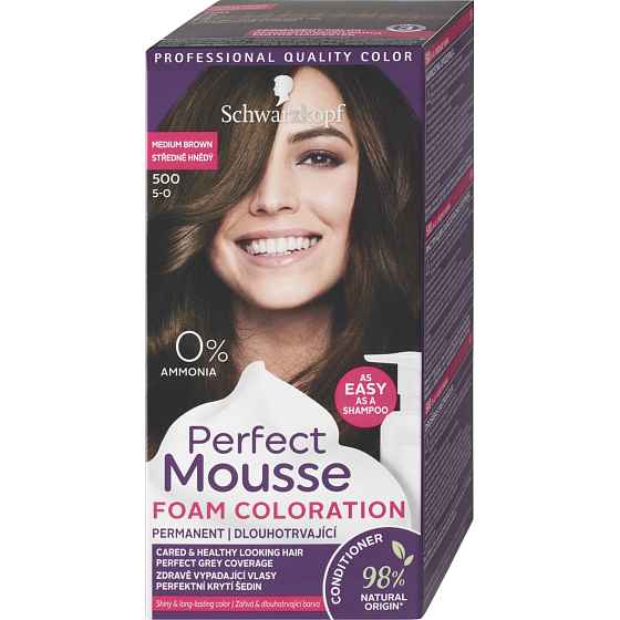 Palette Mousse Color středně hnědá 5-0, 35 ml