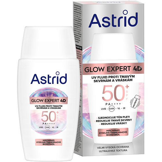 Astrid Glow Expert denní fluid proti vráskám 50 ml