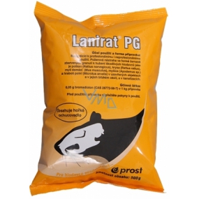 Prost Lanirat PG granule k hubení potkanů, krys, myšic a myší domácích 500 g