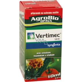 AgroBio Vertimec 1,8 EC insekticid proti sviluškám, třásněnkám a vrtalkám 10 ml