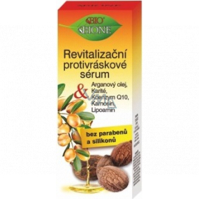 Bione Cosmetics Arganový olej & Karité revitalizační protivráskové sérum pro všechny typy pleti 40 ml