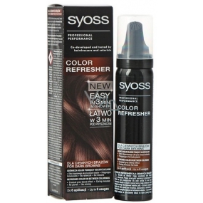 Syoss Color Refresher Pro tmavě hnědé odstíny vlasů 75 ml