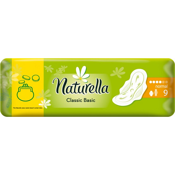 Naturella Classic Basic Normal hygienické vložky 9 kusů