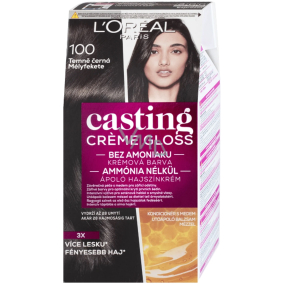 Loreal Paris Casting Creme Gloss barva na vlasy 100 temně černá