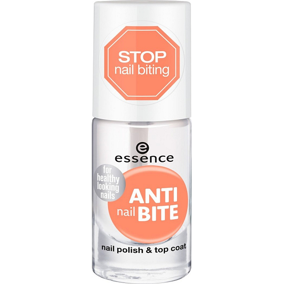 Essence Anti Nail Bite Nail Polish & Top Coat krycí lak proti kousání nehtů 8 ml