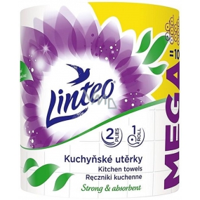 Linteo Mega Kuchyňské utěrky dvouvrstvé, ze 100% celulózy 100 m 1 kus