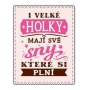 Albi Skládací taška na zip do kabelky s nápisem Sny 42 x 41 x 11 cm
