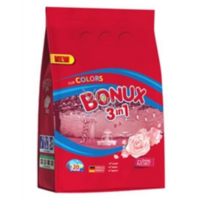 Bonux Color Radiant Rose 3v1 prací prášek na barevné prádlo 20 dávek 1,5 kg