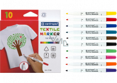 Centropen Textile Marker Značkovač (fixy) na textil 10 kusů