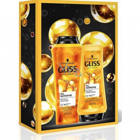 Gliss Kur Oil Nutritive šampon na vlasy 250 ml + balzám na vlasy 200 ml, kosmetická sada