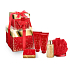 Grace Cole Majestic sprchový gel 50 ml + koupelové perly 80 g + krém na ruce a nehty 50 ml + tělové mléko 50 ml + mycí houbu, dárková sada péče o tělo