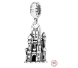 Charm Sterlingové stříbro 925 Disney Popelka zámek, přívěsek na náramek