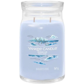 Yankee Candle Ocean Air - Oceánský vzduch vonná svíčka Signature velká sklo 2 knoty 567 g