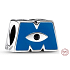 Charm Sterlingové stříbro 925 Disney Příšerky s.r.o. (Pixar), Logo M, korálek na náramek film