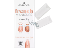 Essence French Manicure šablony na nehty pro francouzskou manikúru 60 kusů
