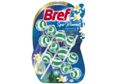 Bref Premium Spa Moments Serenity WC blok pro hygienickou čistotu a svěžest Vaší toalety, zbarvuje vodu, Mega pack 3 x 50 g