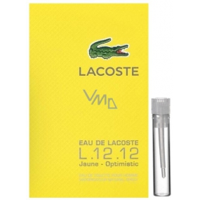 Lacoste Eau de Lacoste L.12.12 Yellow (Jaune) toaletní voda pro muže 2 ml, vialka