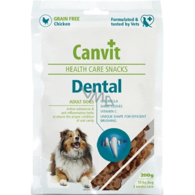Canvit Health Care Snacks Dental Pamlsek pro psy k zajištění ústní péče 200 g
