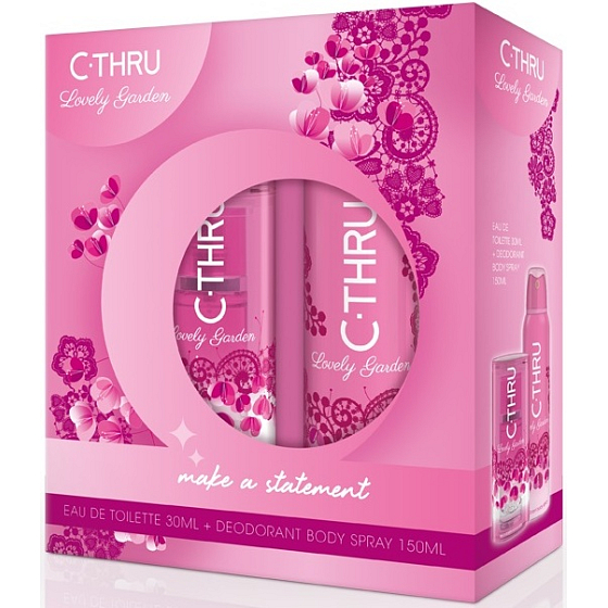 C-Thru Lovely Garden toaletní voda 30 ml + deodorant sprej 150 ml, dárková sada