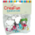 CreaFun Dřevěné knoflíky Dívka mix barev 2,7 x 3 cm 20 kusů