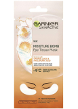 Garnier Moisture + Fresh Look povzbuzující textilní maska na oči 15 minutová se šťávou z pomeranče a kyselinou hyaluronovou 6 g