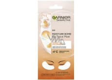 Garnier Moisture + Fresh Look povzbuzující textilní maska na oči 15 minutová se šťávou z pomeranče a kyselinou hyaluronovou 6 g