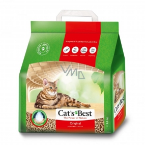 Cats Best Oko Plus vysoce úsporné stelivo pro kočky, králíky a malé hlodavce 5 l