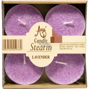 Adpal Stearin Lavender - Levandule vonné čajové svíčky 4 kusy