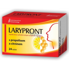 Favea Larypront s propolisem a citronem tablety rozpustné v ústech ke zklidnění krku 24 tablet