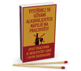 Nekupto Originální zápalky v retro stylu Vystříhej se užívání alkoholických nápojů 45 kusů