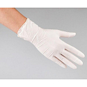 Maxter Rukavice hygienické jednorázové latexové hypoalergenní pudrované, velikost L, box 100 kusů