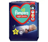 Pampers Night Pants velikost 6, 15+ plenkové kalhotky 19 kusů