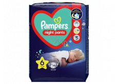 Pampers Night Pants velikost 6, 15+ plenkové kalhotky 19 kusů