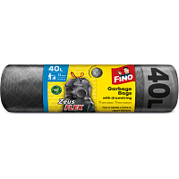 Fino Zeus Flex pytle na odpad, zatahovací, 32 µ, 55 × 57 cm, 40 l, 12 ks