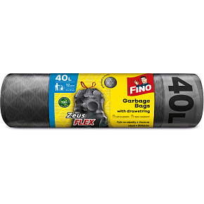 Fino Zeus Flex pytle na odpad, zatahovací, 32 µ, 55 × 57 cm, 40 l, 12 ks