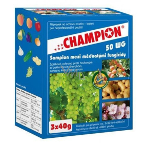 Champion 50 WG fungicidní a baktericidní přípravek na ochranu rostlin 3 x 40 g