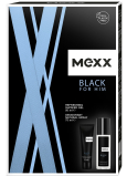 Mexx Black Man parfémovaný deodorant sklo 75 ml + sprchový gel 50 ml, kosmetická sada pro muže