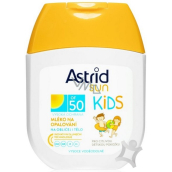 Astrid Sun Kids OF50 vysoce voděodolné mléko na opalování pro děti 80 ml