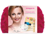 Dermacol Hyaluron Therapy 3D remodelační denní krém 50 ml + remodelační krém na oči a rty 15 ml + intenzivní hydratační a remodelační maska 2 x 8 g + kosmetická taška, kosmetická sada pro ženy