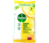 Dettol Power & Fresh Citron Antibakteriální ubrousky na povrchy 36 kusů