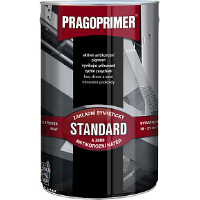 Pragoprimer Standard S2000 základní barva na kov, 0110 šedá, 4 l
