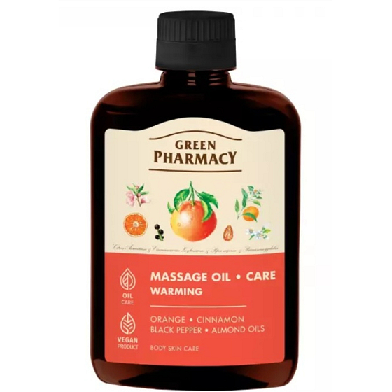 Green Pharmacy Masážní olej hřejivý 200 ml