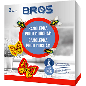 Bros samolepky proti mouchám, mucholapka, 2 ks Bros samolepky proti mouchám, mucholapka, 2 ks