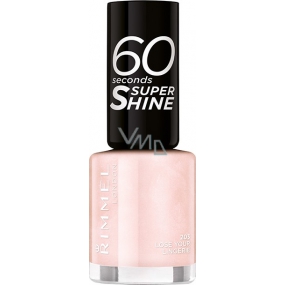 Rimmel London 60 Seconds Super Shine Nail Polish lak na nehty 203 Lose Your Lingerie 8 ml