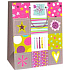 Ditipo Dárková papírová taška 26,4 x 13,7 x 32,4 cm svíčky, srdíčko, hvězda, dárek