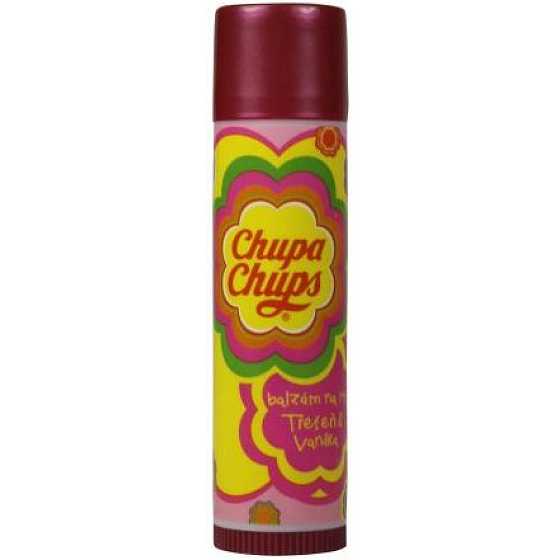 Chupa Chups Třešeň s vanilkou balzám na rty 3,5 g