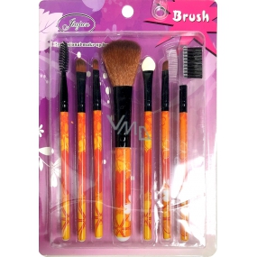 Jiajun Professional Make-up Brushes sada kosmetických štětců oranžový květ 7 kusů 562